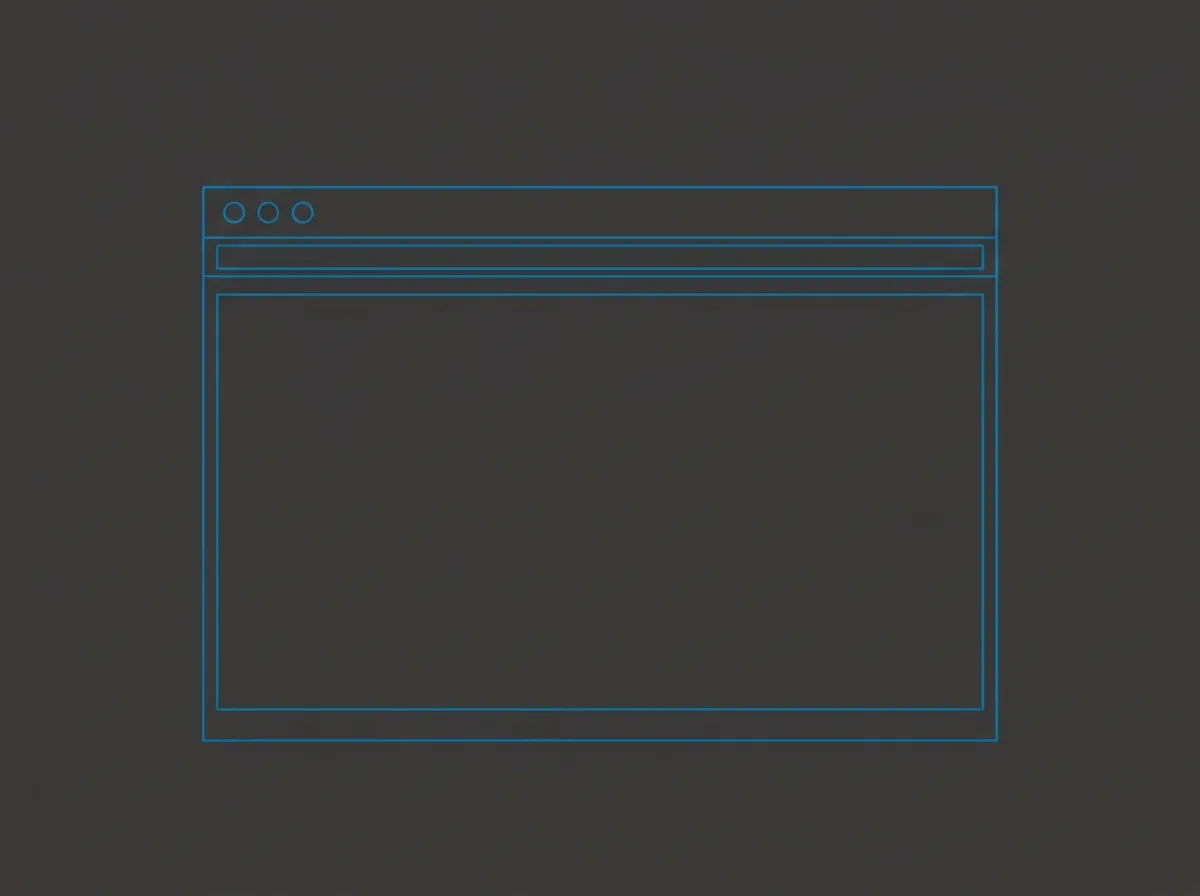 Neutral placeholder frame for the Sunview Enterprises landing page screenshot - a simple browser-window placeholder, not an invented screenshot. Real screenshot pending delivery from the client.
